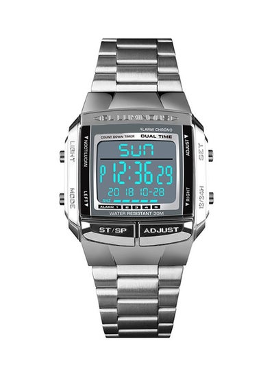 Buy Stainless Steel Analog & Digital Watch 1381 - 35 mm - Silver in Saudi Arabia