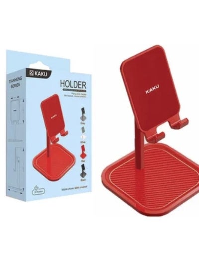 Buy Mobile Phone Desktop Holder Red in Saudi Arabia