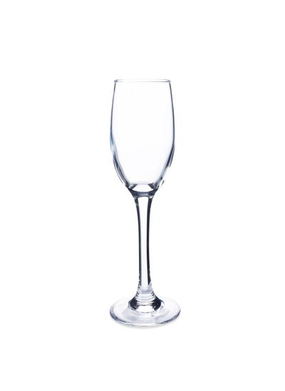 اشتري Ivaan 4-Piece Flute Glass Set 340Ml - Clear في الامارات