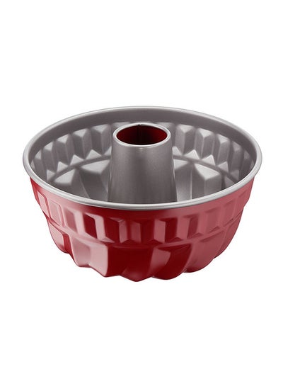 Buy Tefal Deli Bake 22 cm Kugelhopf Pan Baking Mold Red Carbo Steel in UAE