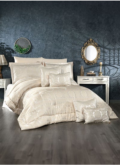 Buy Fano | 10 Pieces Copland Comforter Set-King - 260x240 cm - Light Beige in Saudi Arabia