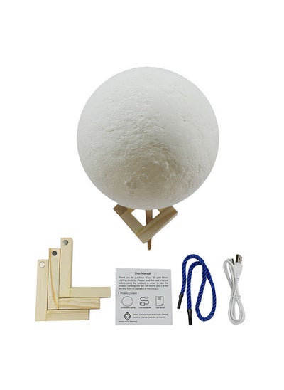 Buy 3-Colour Dimmable Night Lamp White 10centimeter in UAE