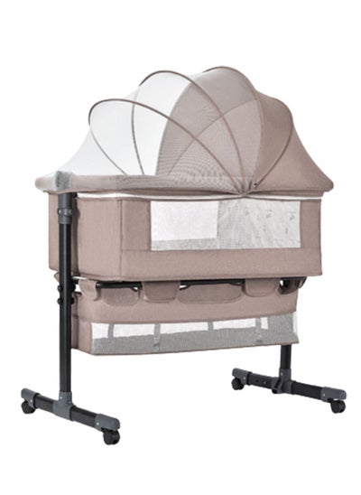 Buy The Adjustable Baby Bassinet with Wheels and Mosquito Nets - Folding Crib in UAE