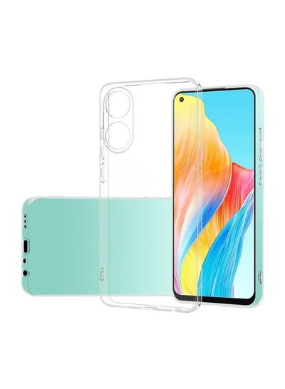 Buy Soft TPU Silicone Gel Transparent Camera Protect Case Back Cover For Oppo A78 4G in Egypt