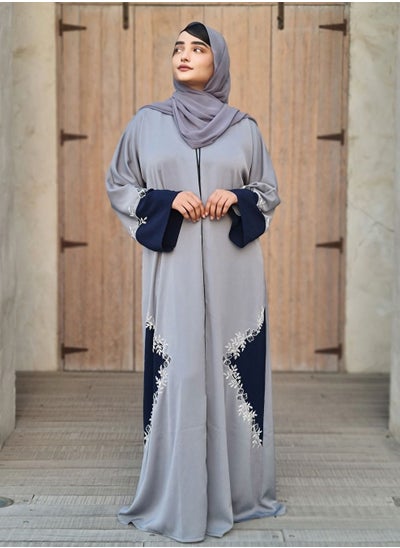 Buy Blue Abaya with Special Handwork in UAE