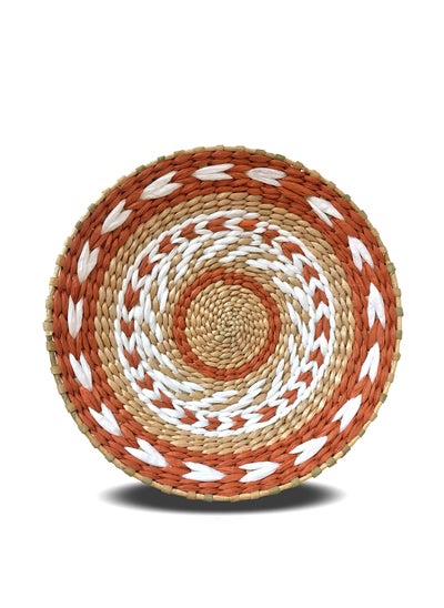 Buy Woven Wall Basket Decor Special Woven Bowls Trays Set Indoor Hanging Baskets for Table and Wall Rustic Durable Natural Handmade Boho Decorations in UAE