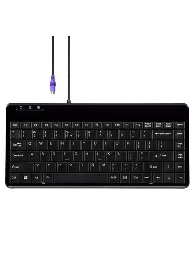 Buy Periboard-409P Wired Ps2 Mini Keyboard  Black  Us English Layout in UAE