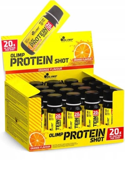 Buy Protein Shot Orange Flavor Pack of 20 Ampoules 60ml in UAE