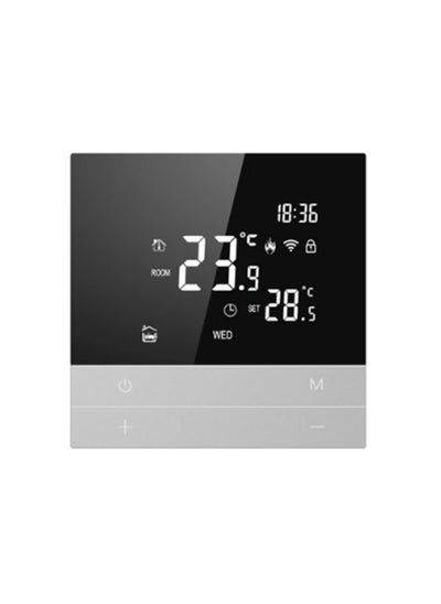 اشتري Smart Thermostat Electric HeatingTemperature Controller WiFi, supporting different temperature settings, brightness adjustable, Saving Thermostat for Home Alexa Easy Install Heating & Hot Water(A) في الامارات