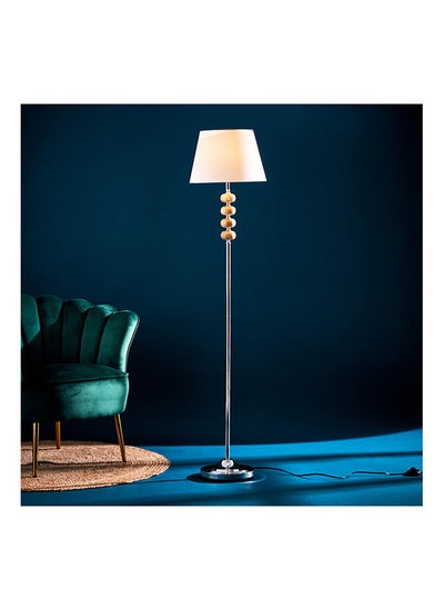 Buy Corsica Metal Floor Lamp With Fabric Shade 160 x 35 cm in UAE