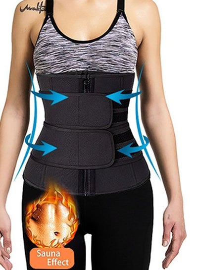 Waist Trimmer Trainer Belt Lifting Bodyshaper Brace Tummy Fat Burner For  Fitness Weight Loss Adjustable Size Low Back Lumbar Support for Men and  Women : Buy Online at Best Price in KSA 