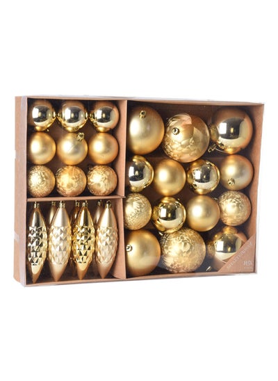 اشتري Christmas 31-Piece Hanging Decoration Set, Gold في الامارات