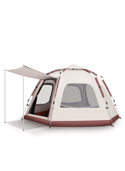 Buy Camping Tent 5-8 Persons, Pop Up Tents Removable Instant Tent 2 Door Breathable Waterproof UV Protection, Family Dome Tent for Family Outdoor Sports Travel Picnic with Carrying Bag in UAE