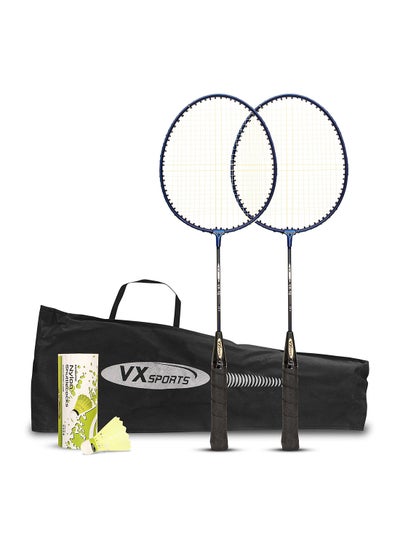 اشتري VXB-10  Badminton Racket Pack of 3 Pieces Nylon Shuttles في السعودية