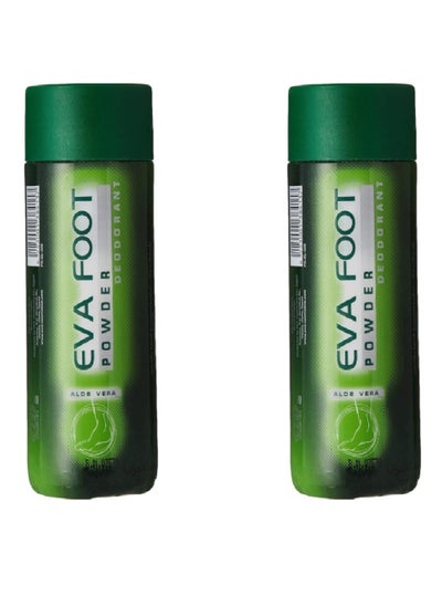 Buy Two pieces of Aloe Vera Foot Powder Deodorant 2*50g in Saudi Arabia