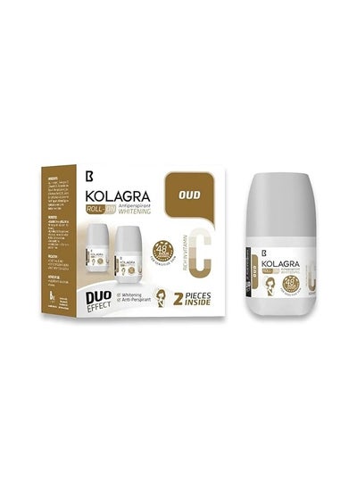 Buy KOLAGRA ROLL-ON WHITENING OUD RICH IN VITAMIN 2PIECES in Egypt