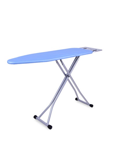 اشتري Wide Ironing Board with Iron Station Holder | Heat-Resistant Cover | Non-Slip Folding Ironing Stand | Adjustable Height | Cotton Cover في السعودية