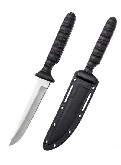 Buy Knife Outdoor Knife Portable Outdoor Straight Knife Outdoor Knife Secondary Edge ABS Handle - Black in Saudi Arabia