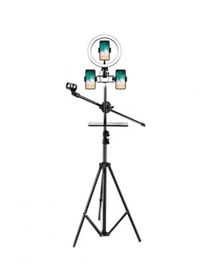 Buy Light Ring Tripod Stand for Live Broadcasting and Professional Photography 360 Degree Rotation with 3 Movable Stands in Egypt