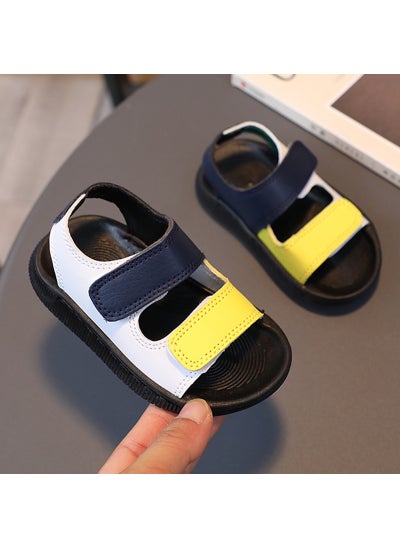 Buy 2024 New Boys Sandals 1-3-5 Years Breathable Soft Sole Beach ShoesYellow Yellow in Saudi Arabia