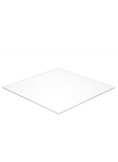 Buy DLS Pure White Acrylic Sheet 2MM  12" x 12' in UAE