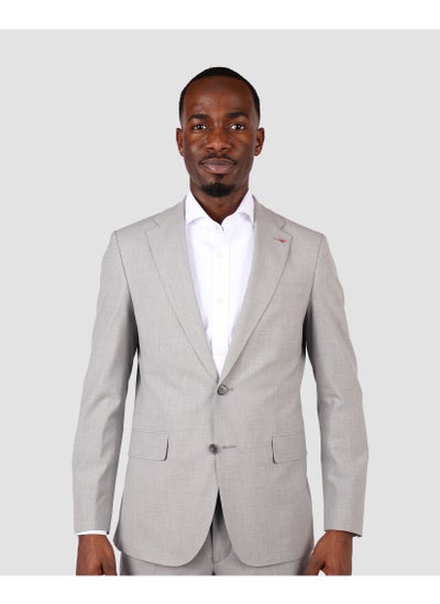 Buy DS Damat Light Grey Classic Suit -86% Wool in UAE