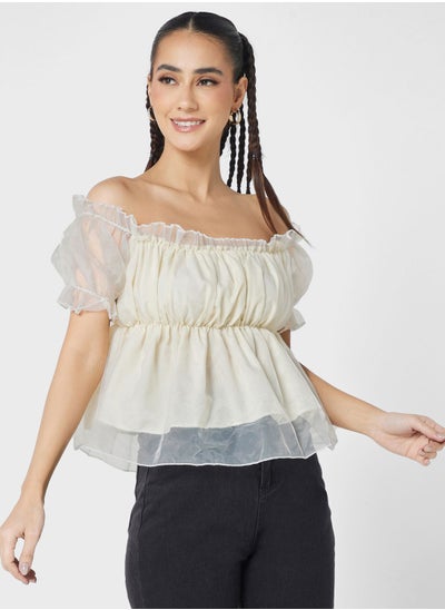 Buy Ruffle Sleeve Top in UAE