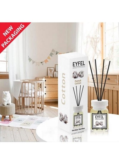 Buy Eyfel Reed Diffuser Cotton Room Air Freshener 120ml in UAE