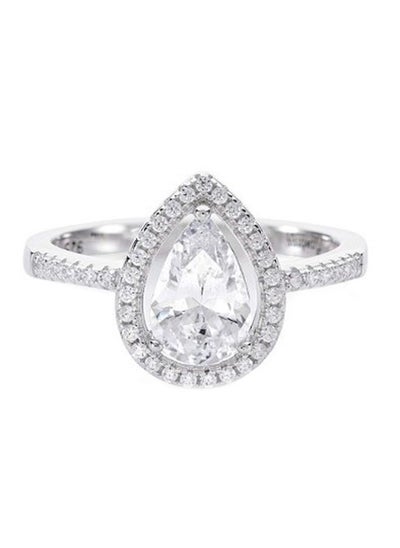 Buy The Flawless Collection - Sparkle Pear Solitaire Ring in Saudi Arabia