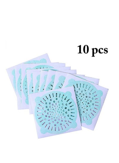 Buy 10 pcs Disposable Shower Drain Strainer Bathtub Sink Stopper Hair Trap Catcher Sticker Strainers Protectors Cover for Floor Laundry Kitchen Bathroom in UAE