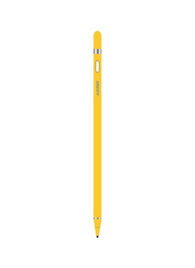 اشتري Touch Pen 100mAh, 1.45mm Soft Fine Tip, Built in Micro USB Charging, Easy to Use Touch Stylus Pen For iOS/Andriod Phones, iPad, Tablets - Yellow في الامارات