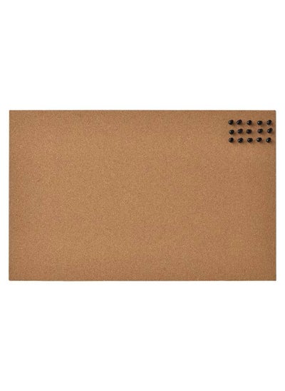 Buy Memo Board With Pins Cork For Office And Home To Gather Notes,  Reminders,  Pictures And Prints 52x33 cm in Saudi Arabia