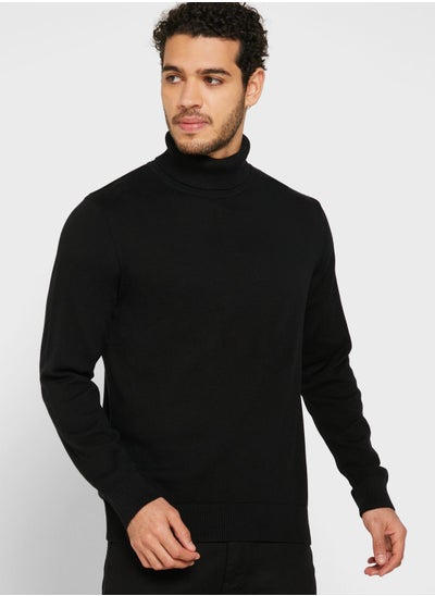 Buy Essential High Roll Neck Knit in UAE