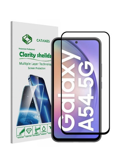 اشتري Screen Protector for Samsung Galaxy A54 5G Full Coverage Screen Glass 9H Hardness Anti Fingerprint Scratch في الامارات