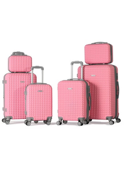 Buy PETRONAS -Complete Luggage Set 6 Piece -ABS(Pink) in Egypt