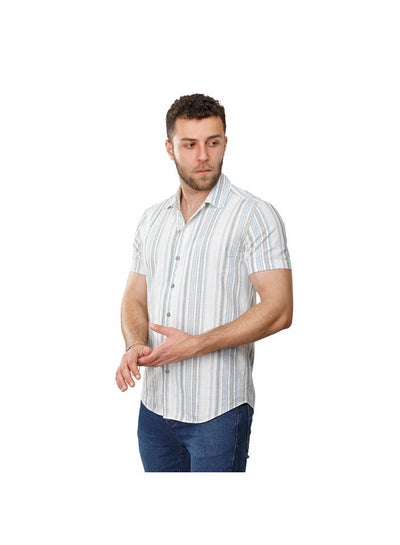 اشتري Coup Strip Shirt For Men - Regular Fit - Multi color في مصر