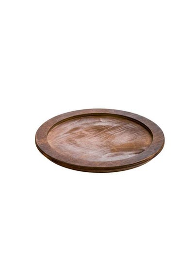 اشتري Wooden Round Wood Underliner Walnut Stain, 25.40 cm Diameter USA في الامارات