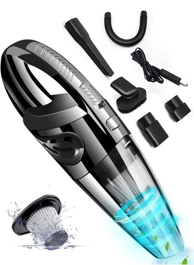 Buy Rechargeable Handheld Car Vacuum Cleaner Wet Dry Cordless Mite Remover Portable Strong Powerful Suction For Home Automotives Dust Pet Hair Sofa Carpet Cleaning Computer Keyboard in UAE