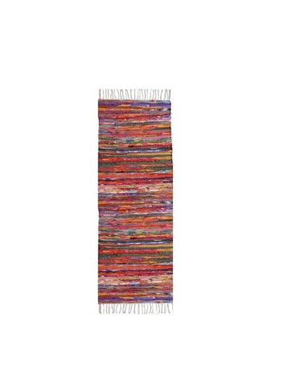 Buy Rag Rug Kilim Multicoloured Double Sided Washable 70*200 cm in Egypt