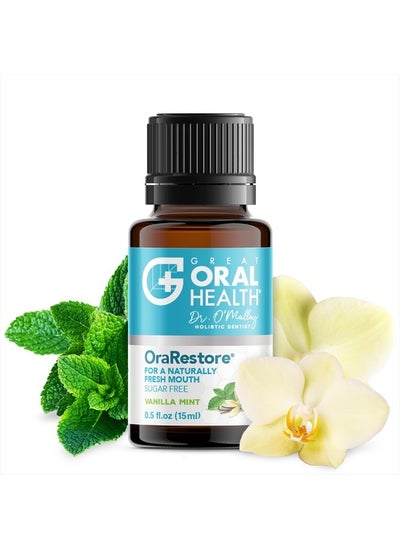 اشتري OraRestore Bad Breath Treatment for Adults Halitosis: Dentist Formulated Oral Rinse Concentrate Tooth Oil Liquid Toothpaste, Fresh Breath Mouthwash for Dry Mouth, Oral Care, Healthy Gums & Teeth 15ml في الامارات