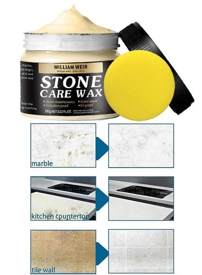 Buy Stone Care Wax Furniture Polish and Restoration Stone Seasoning, Suit for Marble Furniture, Ceramic Tiles, Stone Floor, Stone Walls, Stone Polish Protection in Saudi Arabia