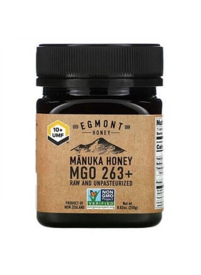 Buy Egmont Honey, Manuka Honey, Raw And Unpasteurized, MGO 263+, 8.82 oz (250 g) in UAE