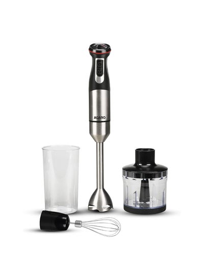 Buy AGARO Grand 1000 Watts Hand Blender With Chopper, Jar and Whisker, 2 Variable Speed Modes and Speed Regulator in UAE