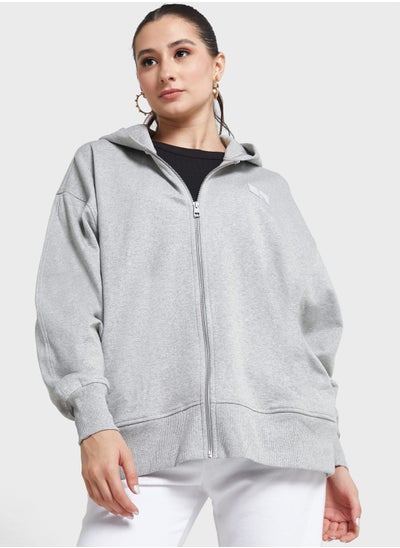 Buy Zip Detail Logo Hoodie in UAE