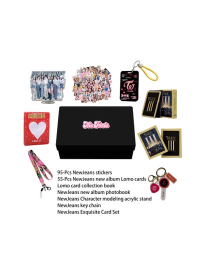 اشتري Kpop Twice 4TH World Tour New Album Merchandise Gift Box with Photocards Lanyard Sticker Keychain Pack for Fans في السعودية