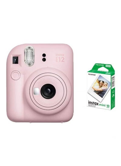 Buy Instax Mini 12 Instant Film Camera With Pack Of 10 Films in UAE