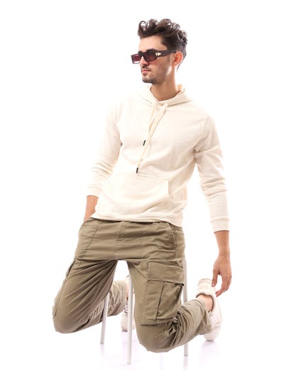 Buy Slip On Solid Comfy Hoodie_White in Egypt