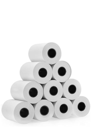 Buy Thermal Paper Receipt Rolls, 57 x 40mm Bill Ticket Printing for POS/Cash Register Receipt, Credit Card Machine, EPOS (PACK OF 10) in UAE
