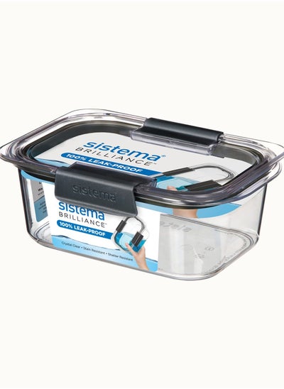 اشتري Sistema 920ML Brilliance Medium Rectangle Clear : Food Storage - Microwave-safe - Dishwasher-safe - Leak-proof - BPA-free في مصر