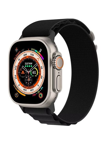 اشتري Alpine Loop Sport Nylon Watch Band Strap for Apple Watch Ultra 49mm/45mm/44mm/42mm Alpine Loop Black في الامارات